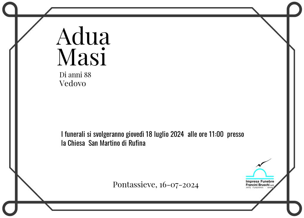 Manifesto funebre di Adua  Masi Pontassieve